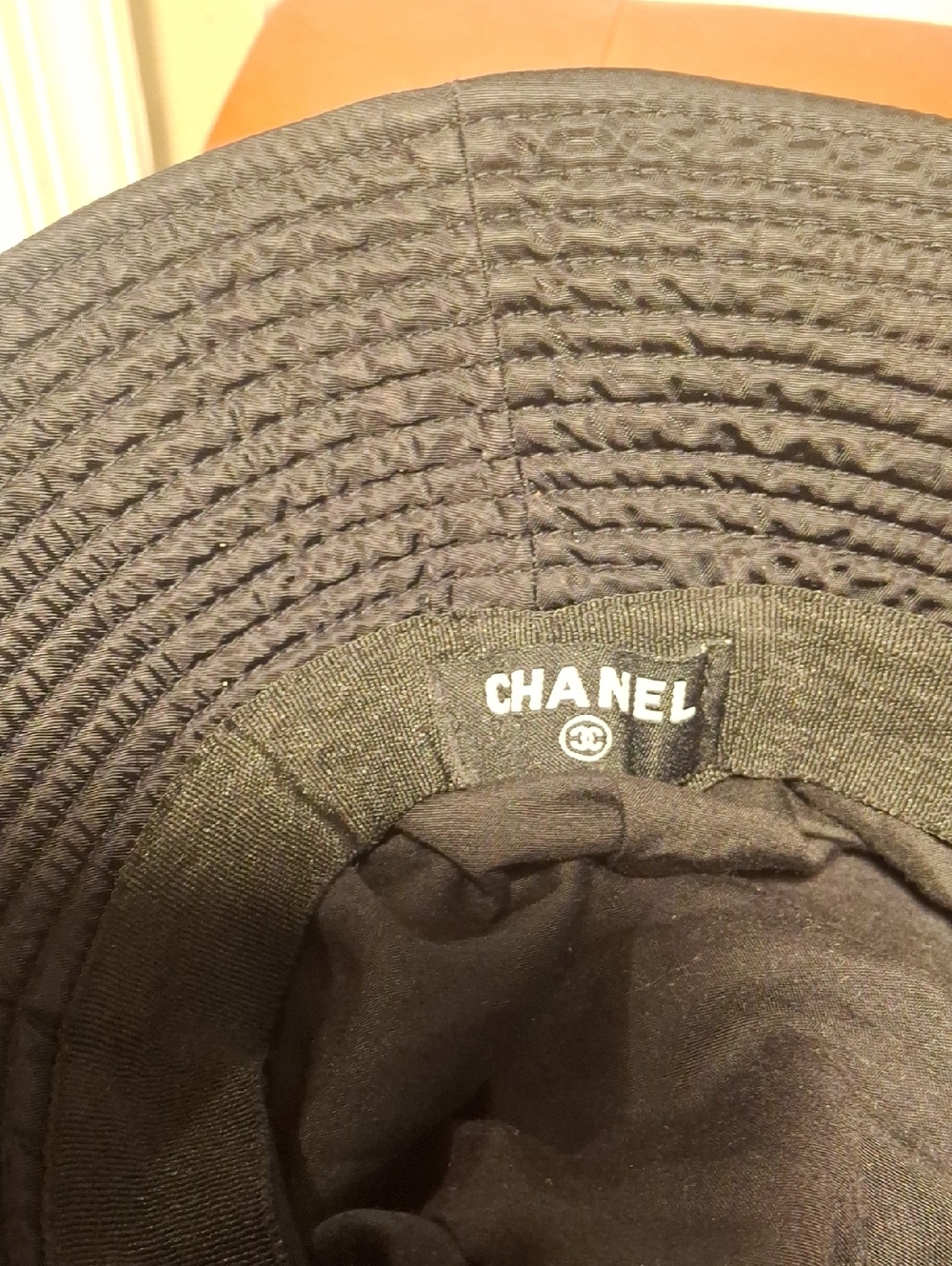 CHANEL Black Bucket Rain Hat - Picture 2 of 6